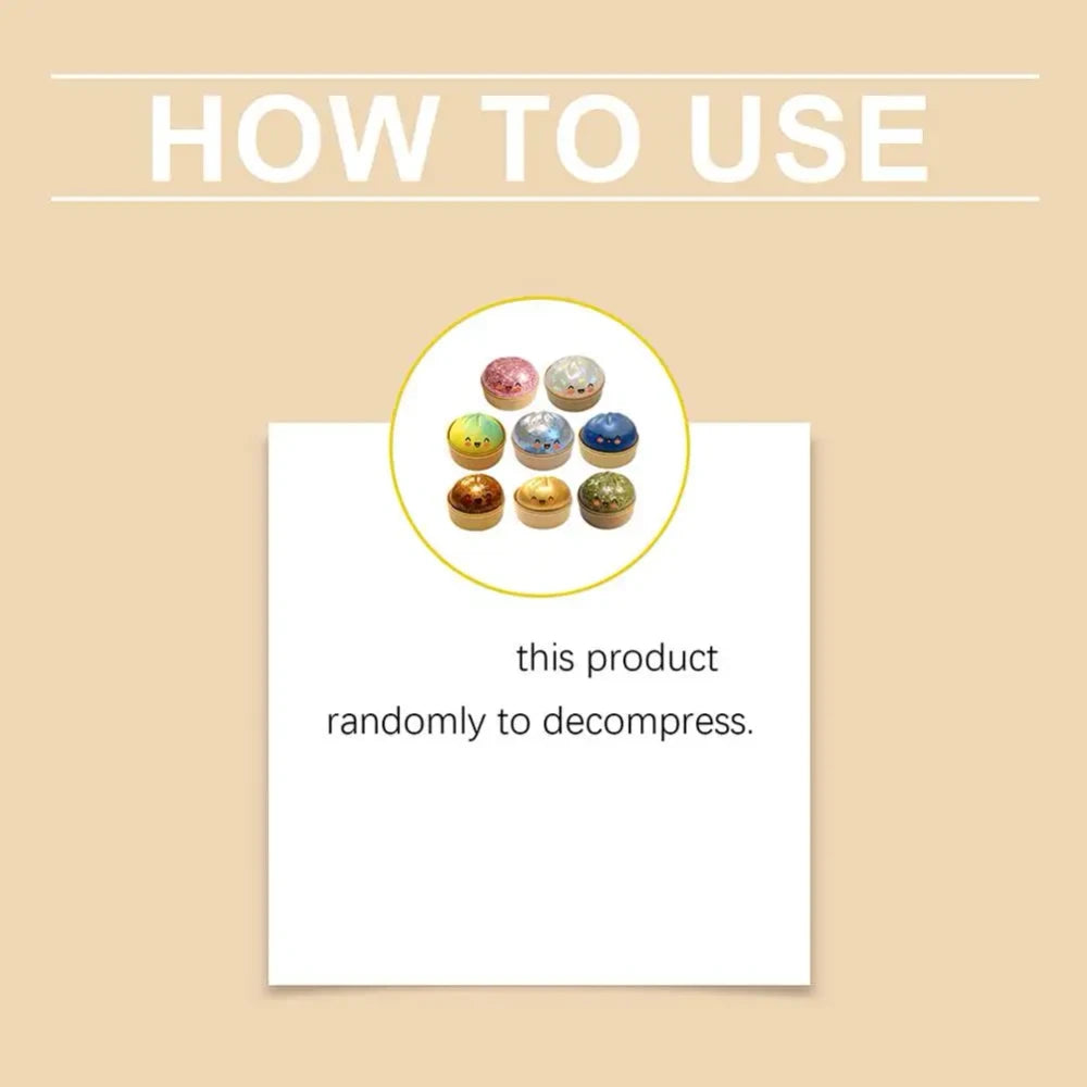 Squishy Steamed Bun Stress Relief Toy