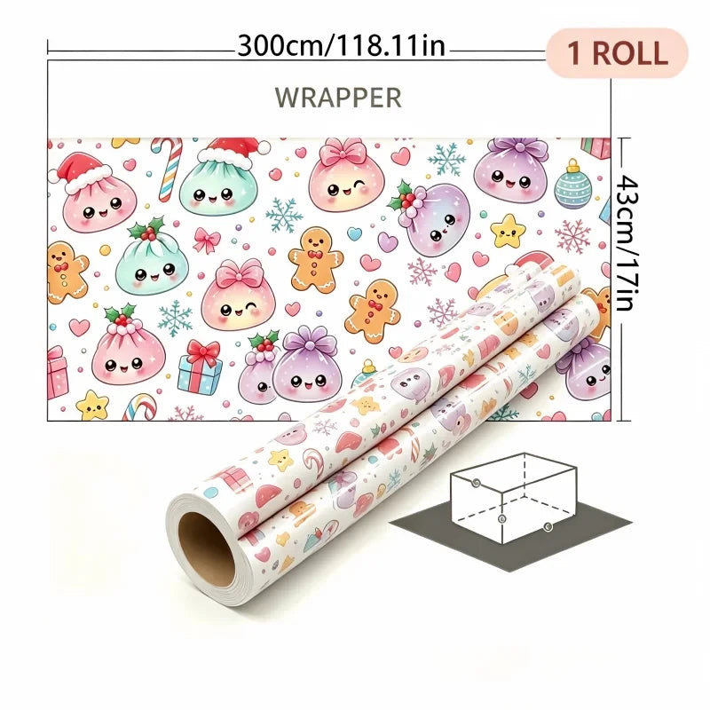 Christmas Dumplings Wrapping Paper