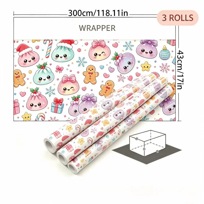 Christmas Dumplings Wrapping Paper