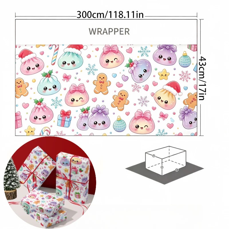 Christmas Dumplings Wrapping Paper