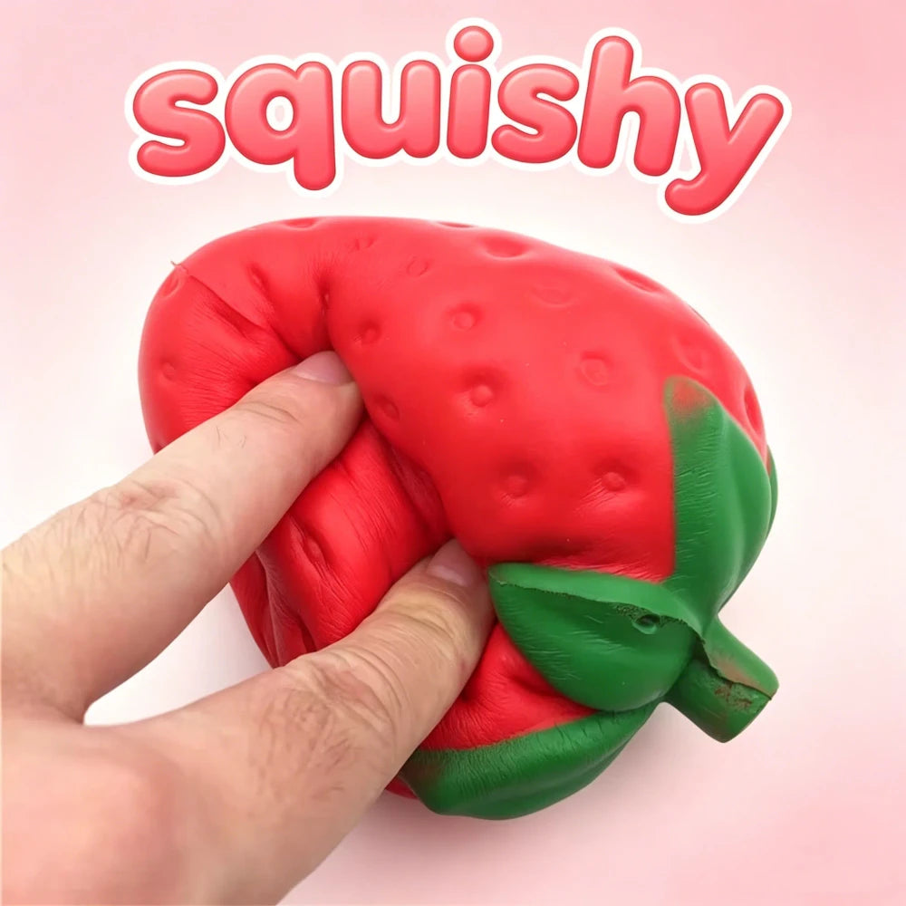 Super Jumbo Strawberry Squishy Toy