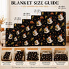 Cozy Spooky Season Throw Blanket