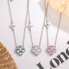 Sterling Silver Four Leaf Clover Pendant Necklace