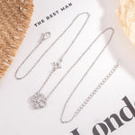 Sterling Silver Four Leaf Clover Pendant Necklace