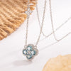 Sterling Silver Four Leaf Clover Pendant Necklace