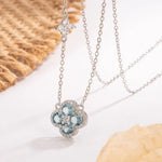 Sterling Silver Four Leaf Clover Pendant Necklace